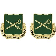 385th Military Police Battalion Unit Crest (Honor Vigilance Justice)